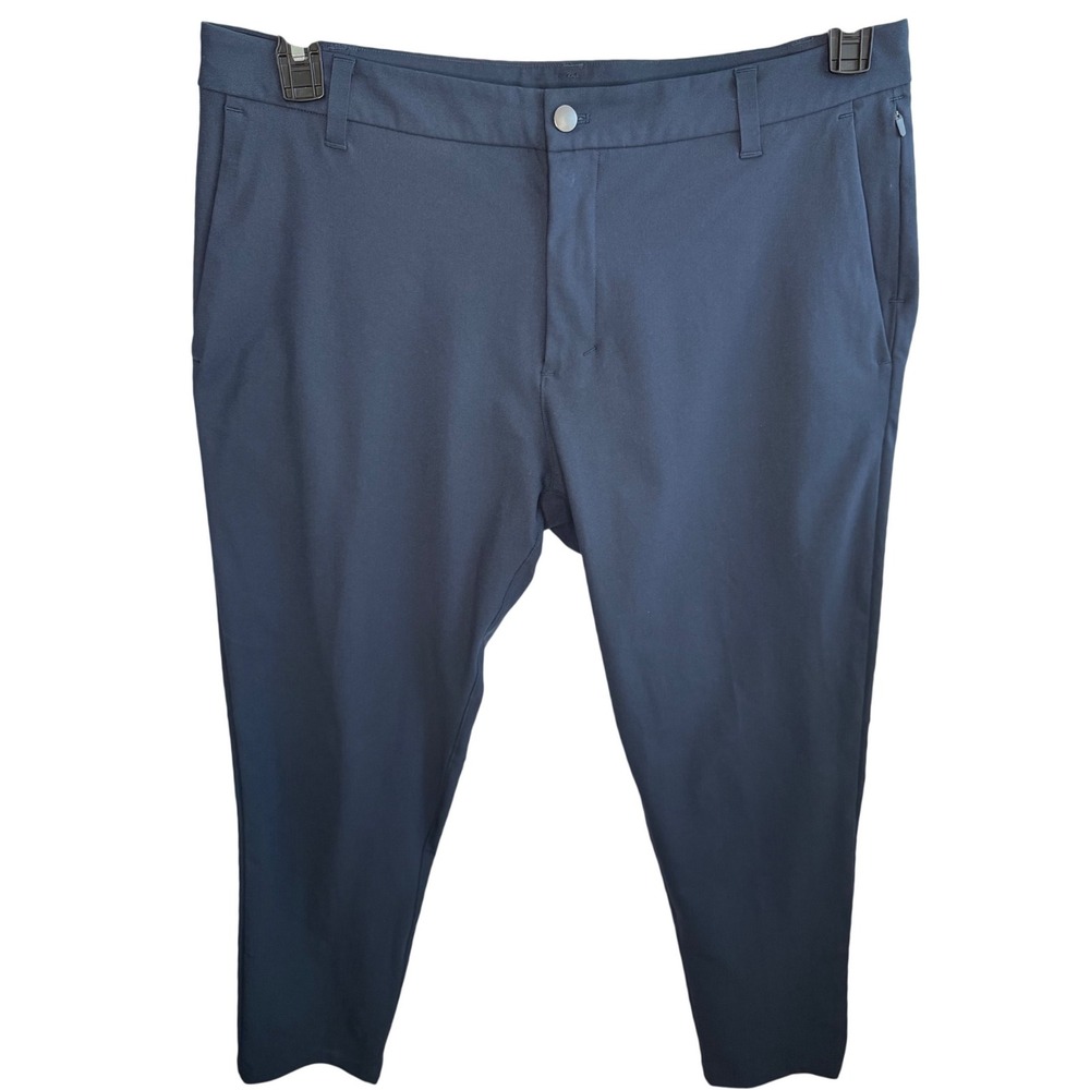 Lululemon Commission Pant Classic Navy Blue Warpstreme Chino 36x31 M5AEYS